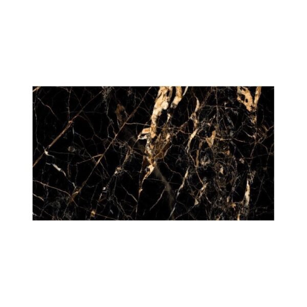 Black & Gold Marble Effect Wall & Floor Tile