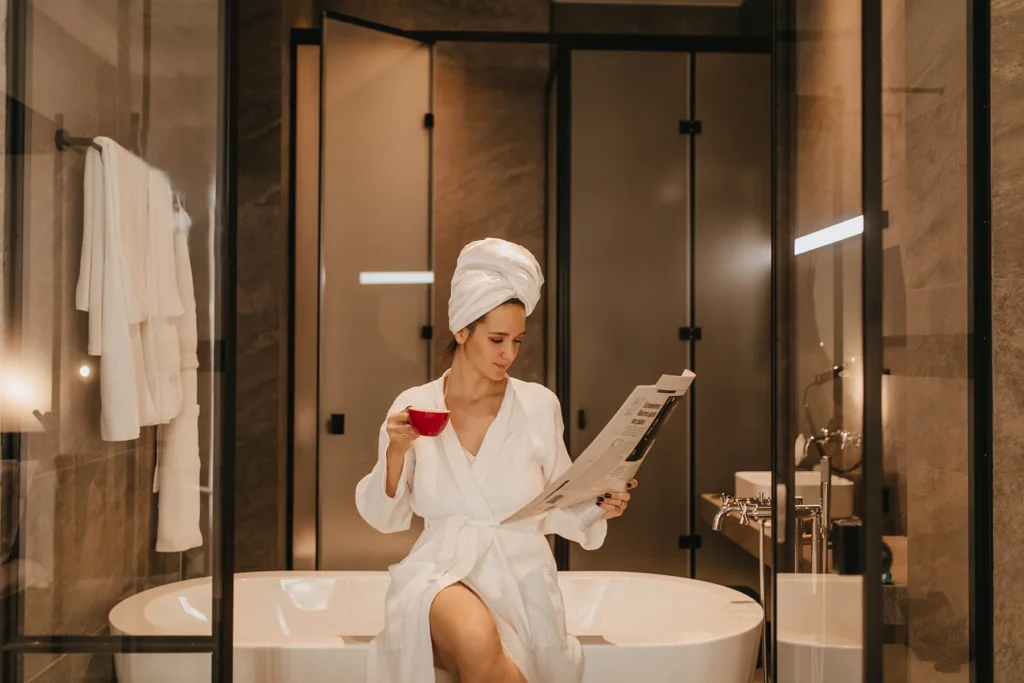 luxury hotel bathroom
